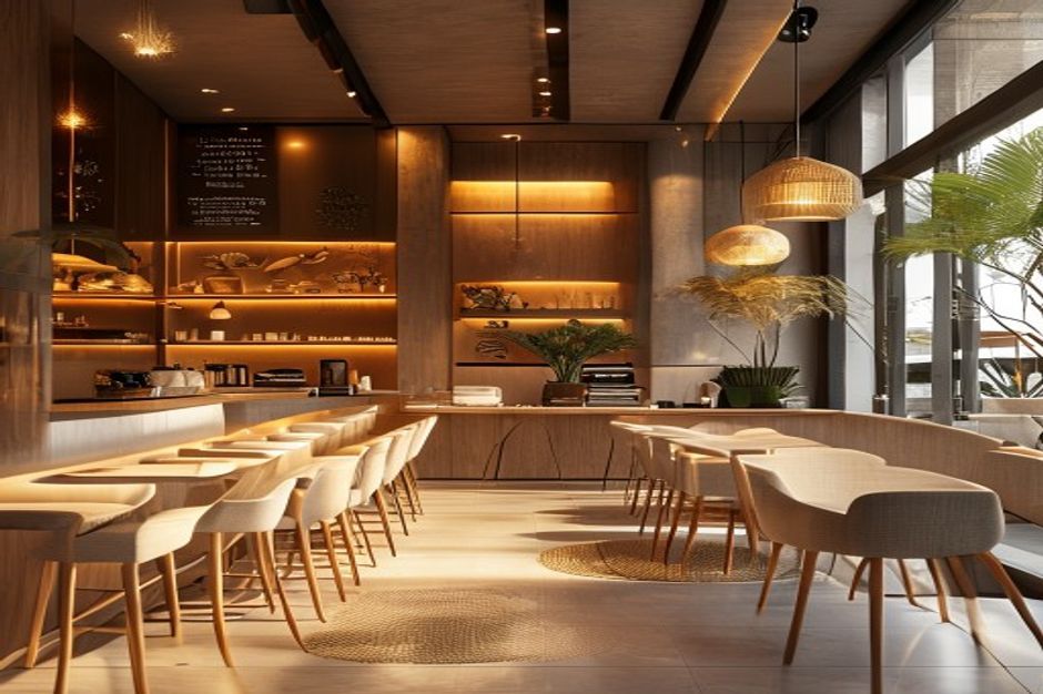 interior cafe dan resto di slawi
