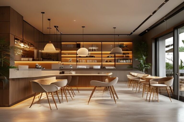 interior cafe dan resto di slawi